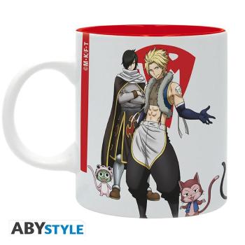 FAIRY TAIL - Becher "Dragon Slayers"  Die Dragon Slayers sind alle zusammen auf diesem schönen Fairy Tail Becher von ABYstyle! Natsu, Gajeel, Wendy aber auch Rogue und Sting sind bereit, diese einzigartige Magie zu verwenden, die es ihnen ermöglicht, Drac